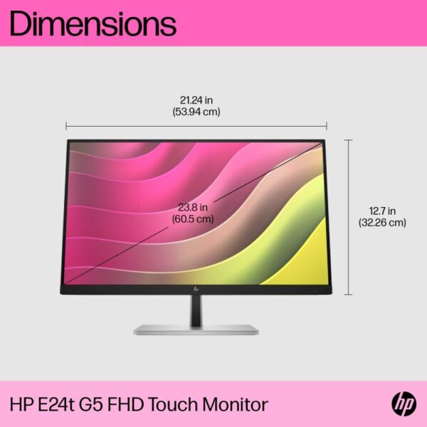 Monitor 23.8" HP EliteDisplay E24t G5 TOUCH, LED, IPS - 6N6E6AA