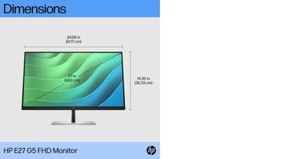 Monitor 27" HP EliteDisplay E27 G5, LED, IPS, FHD 1920x1080 - 6N4E2AA