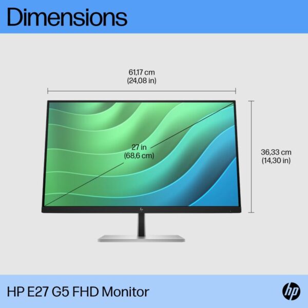 Monitor 27" HP EliteDisplay E27 G5, LED, IPS, FHD 1920x1080 - 6N4E2AA