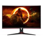 Monitor LED AOC C24G2AE/BK, 23.6", FHD VA, 1 ms, 165Hz, negru si rosu - imagine 7