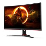Monitor LED AOC C24G2AE/BK, 23.6", FHD VA, 1 ms, 165Hz, negru si rosu - imagine 8