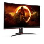 Monitor LED AOC C24G2AE/BK, 23.6", FHD VA, 1 ms, 165Hz, negru si rosu - imagine 9