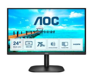 Monitor LED AOC 24B2XHM2, 23.8", FHD VA, 4 ms, 75Hz, negru