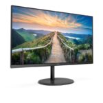 Monitor LED AOC Q24V4EA, 23.8", QHD IPS, 4ms, 75Hz, negru