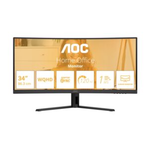 Monitor AOC 34" CU34B3E, Curvature: 1500R, Diagonal (inch): 34