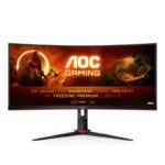 Monitor WLED AOC CU34G2X/BK, 34", UWQHD VA, 1ms, 144Hz, negru