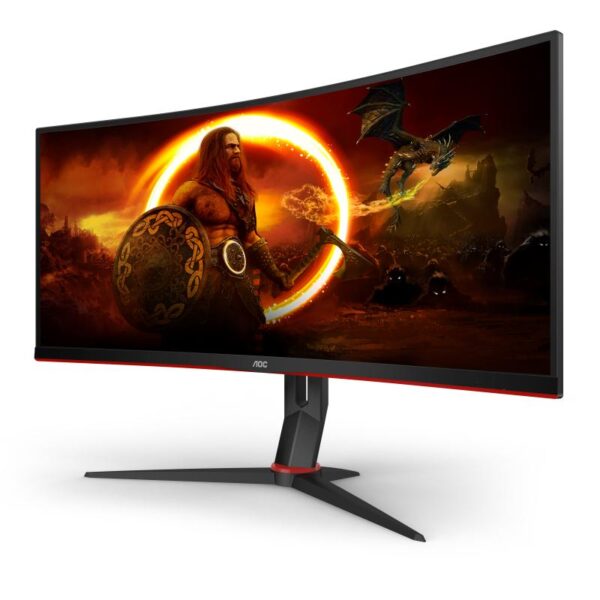 Monitor WLED AOC CU34G2X/BK, 34", UWQHD VA, 1ms, 144Hz, negru