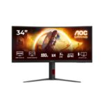 Monitor AOC 34" CU34G4, Curvature: 1500R, Diagonal (inch): 34