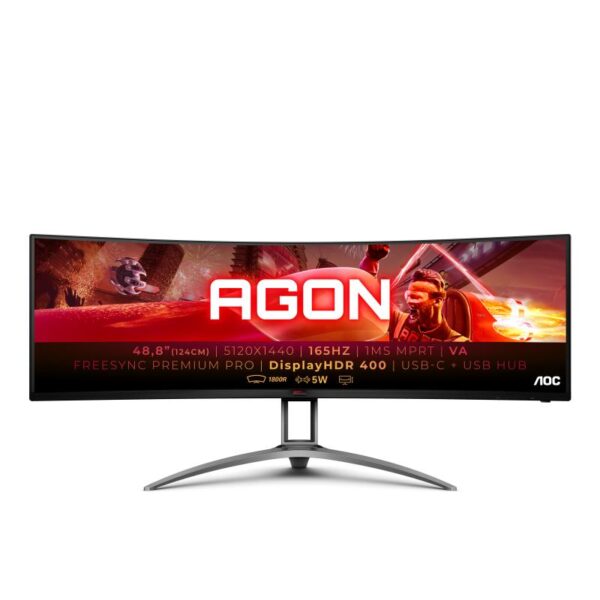 MONITOR AOC AG493UCX2 48.8", Panel Type: VA, Backlight: WLED