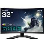 Monitor LED Gigabyte G32QC A-EK, 31.5", QHD VA, 1ms, 165Hz, negru