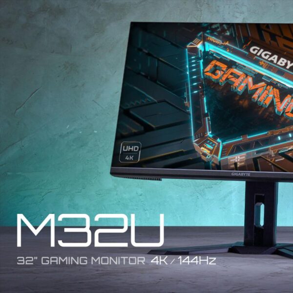 Monitor LED Gigabyte M32U-EK, 31.5", IPS UHD, 1ms, 144Hz, negru