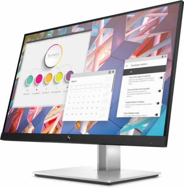 Monitor LED HP E24 G4, 23.8", FHD IPS, 5ms, 60Hz, negru - 9VF99AA