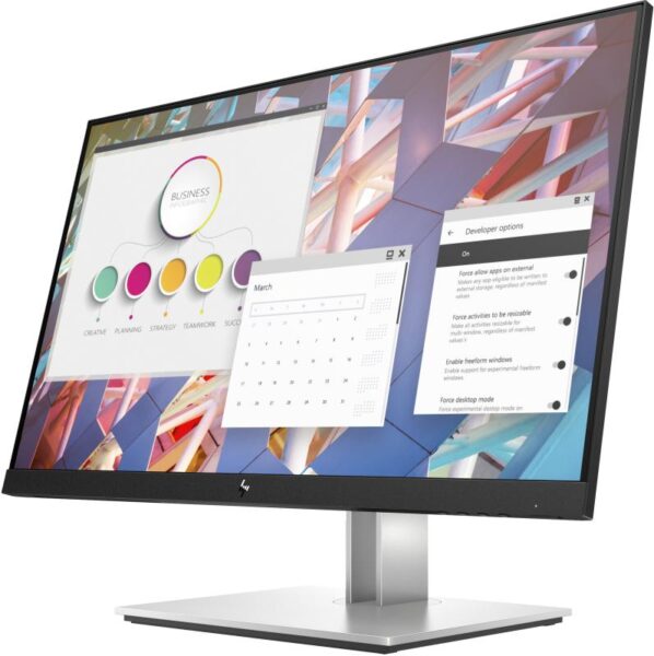 Monitor LED HP E24 G4, 23.8", FHD IPS, 5ms, 60Hz, negru - 9VF99AA