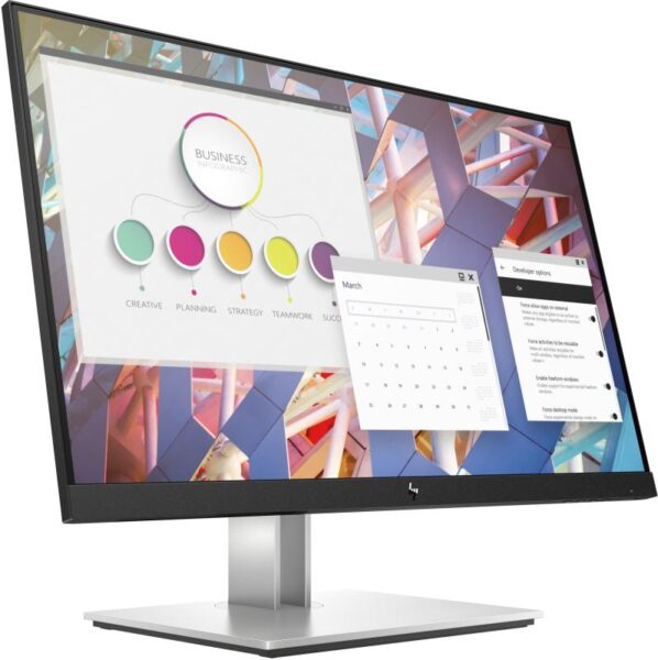 Monitor LED HP E24 G4, 23.8", FHD IPS, 5ms, 60Hz, negru - 9VF99AA