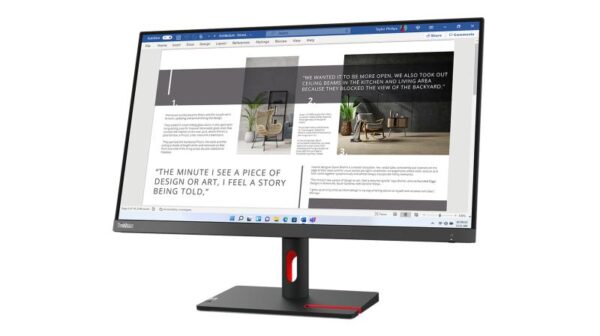 Monitor Lenovo ThinkVision S27i-30 27" IPS, FHD (1920x1080) - 63DFKAT4EU