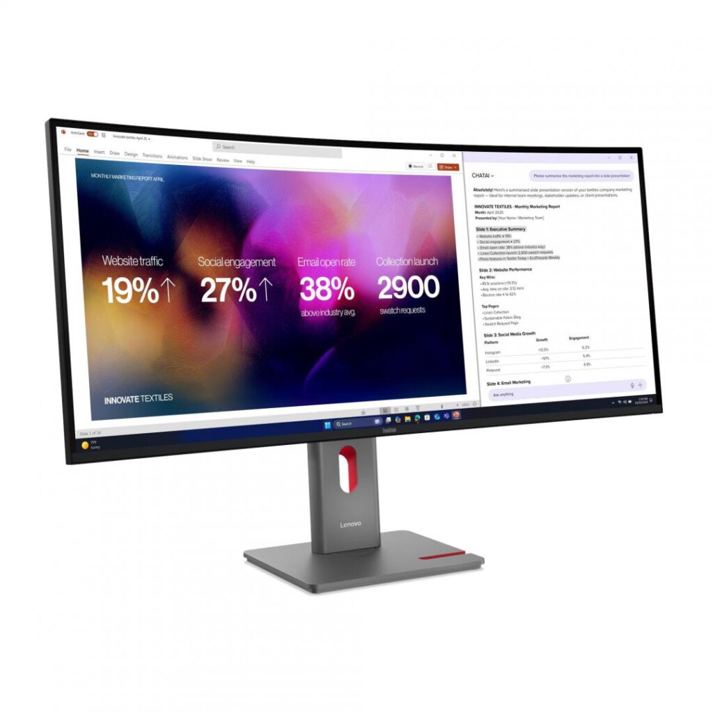 Monitor LenovoThinkVision P40WD-40 Monitor; 39.7" IPS - 64B4XAT1EU-01 Monitor LenovoThinkVision P40WD-40 Monitor; 39.7" IPS - 64B4XAT1EU - imagine 1