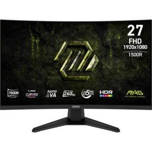 Monitor MSI 27" MAG 275CF X24, Curvature: 1500R, Diagonal (inch): 27