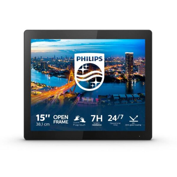 Monitor WLED PHILIPS 152B1TFL TouchScreen, 15", TN, 4ms, 75Hz, negru - 152B1TFL/00