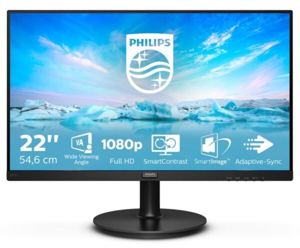 Monitor 21.5" PHILIPS 221V8A, VA, FHD 1920*1080, Anti-glare - 221V8A/00