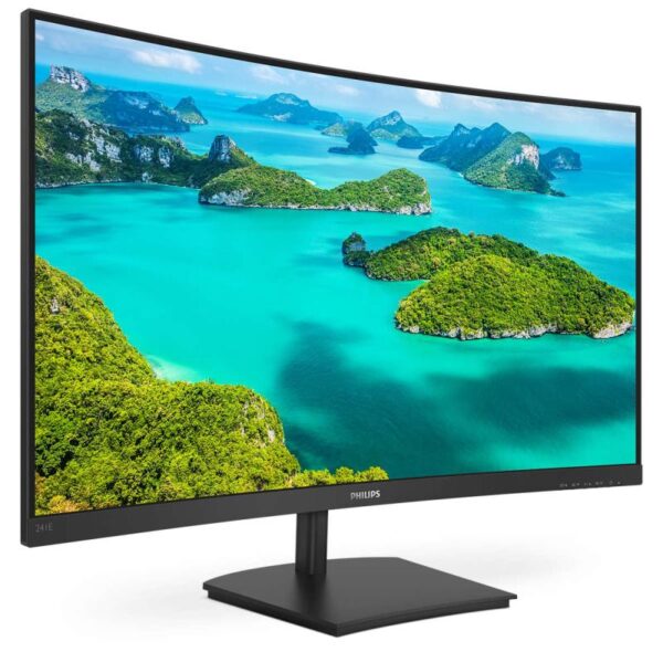 Monitor LED PHILIPS 241E1SC, 23.6", FHD VA, 4ms, 75Hz, negru - 241E1SC/00