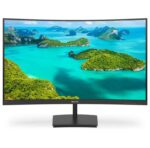 Monitor LED PHILIPS 241E1SC, 23.6", FHD VA, 4ms, 75Hz, negru - 241E1SC/00