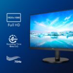 Monitor LED Philips 241V8LA, 23.8", FHD VA, 4ms, 75Hz, negru - 241V8LA/00