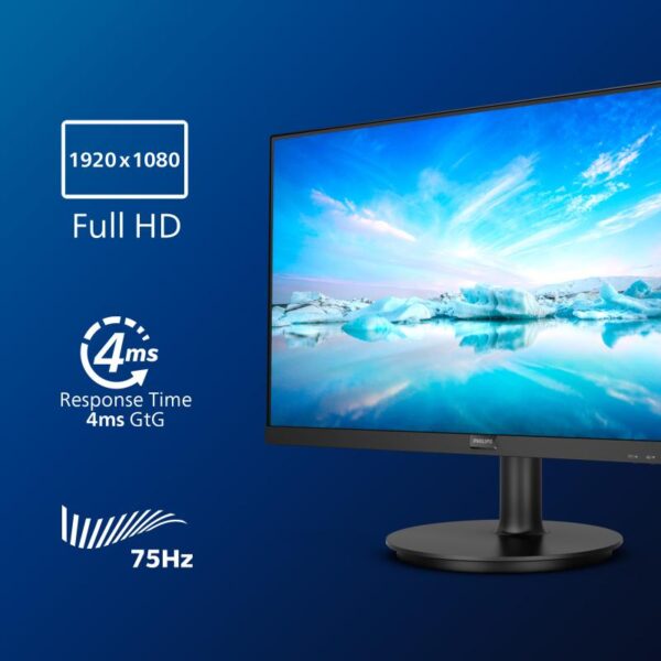 Monitor 27" Philips 271V8L, VA, WLED, Anti-Glare, 3H, Haze 25% - 271V8LA/00