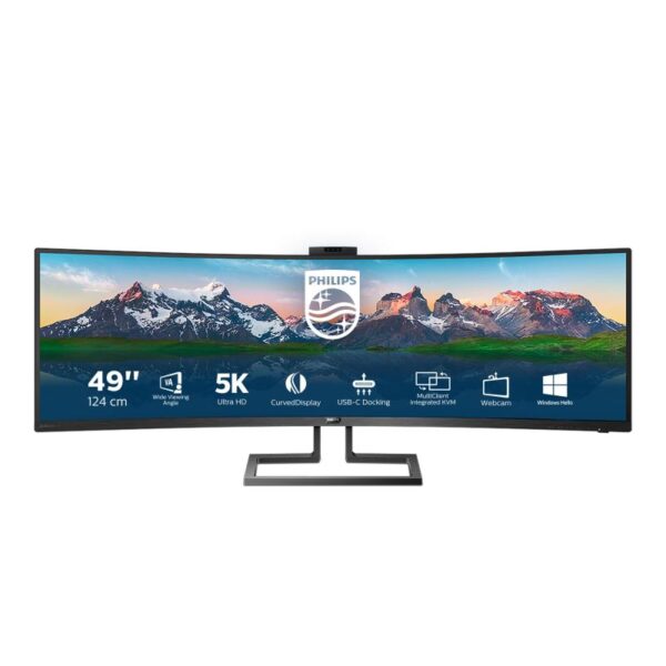 Monitor 48.8" PHILIPS 499P9H, Curved 1800R, 5K UHD 5120*1440 - 499P9H/00