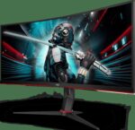 Monitor WLED AOC CU34G2X/BK, 34", UWQHD VA, 1ms, 144Hz, negru