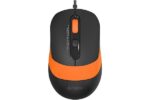 Mouse A4tech cu fir, interfata USB, rezolutie 1600 DPI - FM10 ORANGE