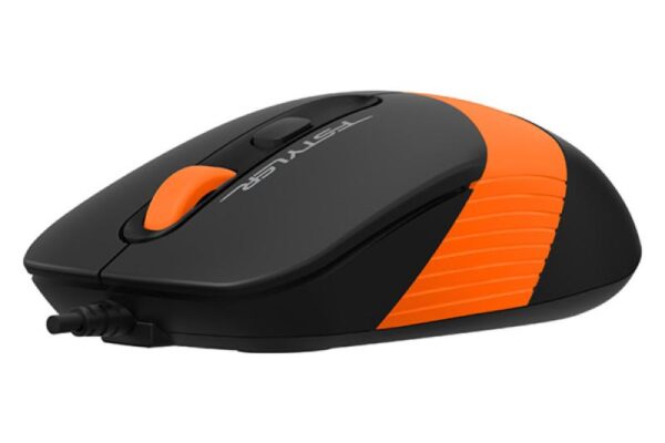 Mouse A4tech cu fir, interfata USB, rezolutie 1600 DPI - FM10 ORANGE