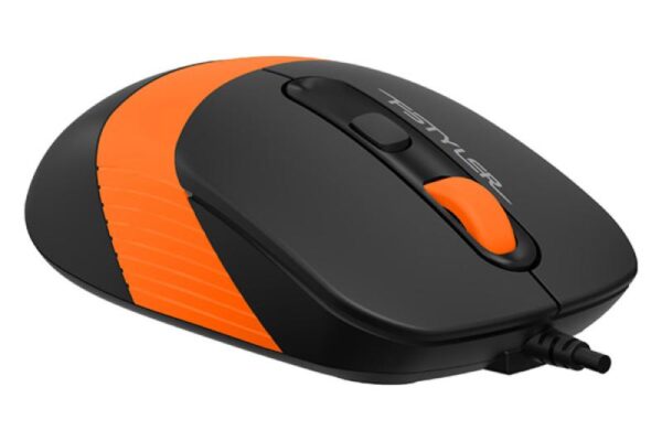 Mouse A4tech cu fir, interfata USB, rezolutie 1600 DPI - FM10 ORANGE