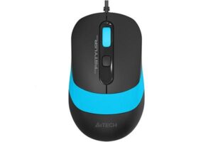Mouse A4tech, PC sau NB, cu fir, USB, optic, 1600 dpi - FM10 BLUE