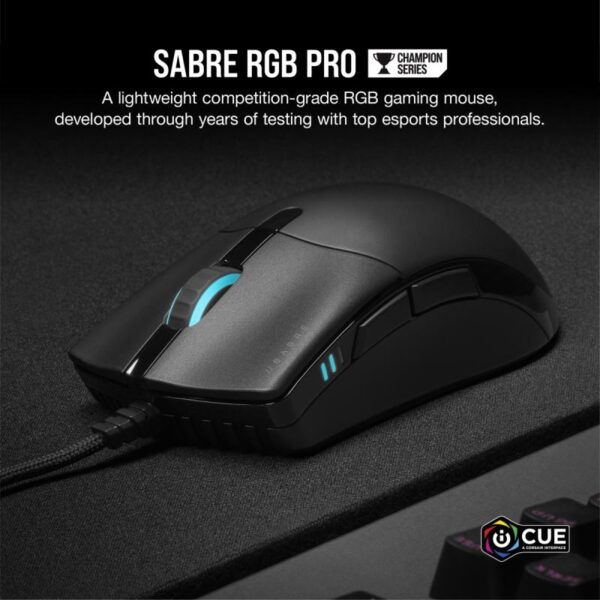 Mouse Gaming Corsair Sabre RGB Pro Champion Series, wired, negru - CH-9303111-EU