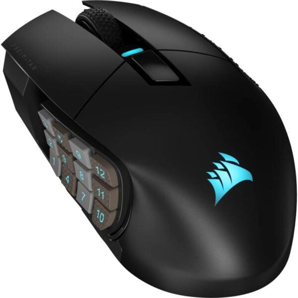 Mouse Gaming CORSAIR SCIMITAR ELITE WIRELESS MMO, 26000 DPI - CH-9314311-EU