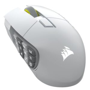 Mouse Gaming CORSAIR SCIMITAR ELITE WIRELESS SE, White, 33000 DPI - CH-9314011-WW
