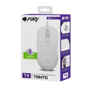 Mouse Gaming Fury Tanto T4, 12000 DPI, Alb - NFU-2200