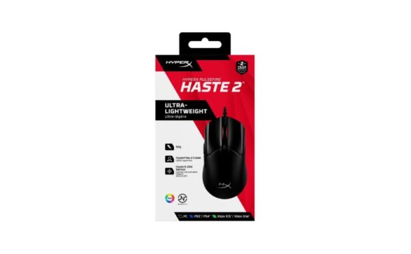 Mouse HP cu fir, HYPERX Pulsefire Haste, Pixart 3327 sensor - 6N0A7AA