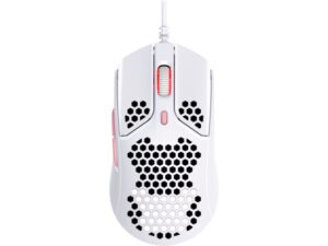 Mouse HP HYPERX Pulsefire Haste, wireless, alb-roz - 4P5E4AA