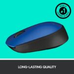 Mouse Logitech M171, wireless, rezolutie 1000 DPI, albastru - 910-004640