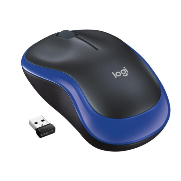 Mouse Logitech M185 Wireless, 1000 DPI, albastru - 910-002239