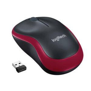 Mouse Logitech M185 Wireless, 1000 DPI, rosu - 910-002240
