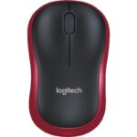 Mouse Logitech M185 Wireless, 1000 DPI, rosu - 910-002240