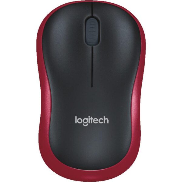 Mouse Logitech M185 Wireless, 1000 DPI, rosu - 910-002240