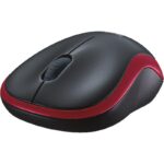 Mouse Logitech M185 Wireless, 1000 DPI, rosu - 910-002240