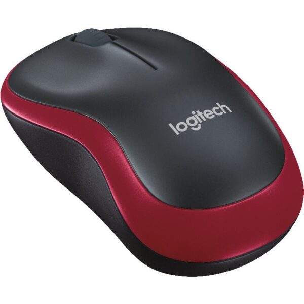 Mouse Logitech M185 Wireless, 1000 DPI, rosu - 910-002240