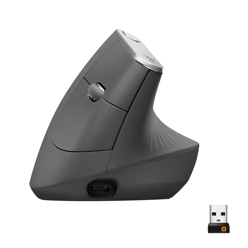 MOUSE LOGITECH Vertical Advanced Ergonomic Mouse-GRAPHITE - 910-005448-01 MOUSE LOGITECH Vertical Advanced Ergonomic Mouse-GRAPHITE - 910-005448 - imagine 1