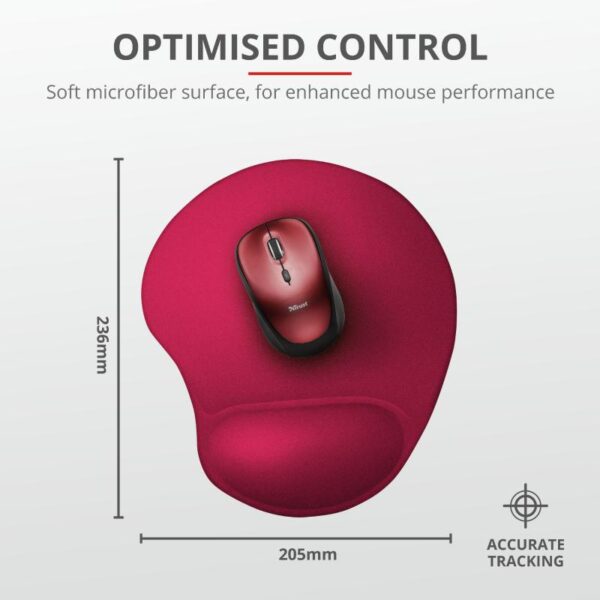 Mouse pad Trust BigFoot Mouse Pad, Small, red - TR-20429