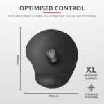 Mouse pad Trust Bigfoot XL, cu gel pad, negru - TR-23728