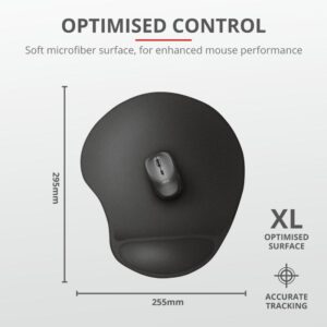 Mouse pad Trust Bigfoot XL, cu gel pad, negru - TR-23728